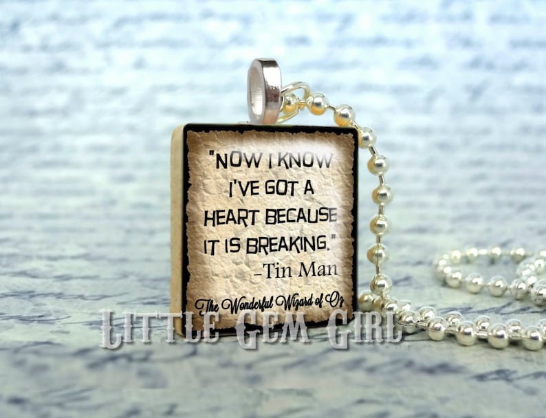 The Wonderful Wizard of Oz Tin Man Heart Breaking Quote Etsy