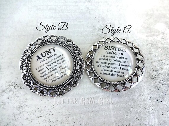 Grandma Charm Silver Grandmother Brooch Grandma Dictionary