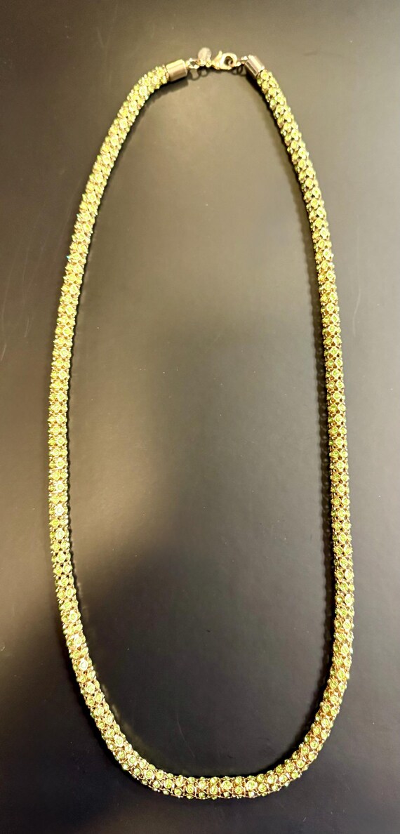 Vintage Kenneth Jay Lane (KJL) Peridot Green Rhin… - image 2