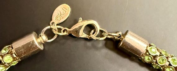 Vintage Kenneth Jay Lane (KJL) Peridot Green Rhin… - image 5