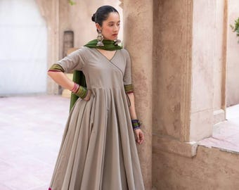 Rew Silk Anarkali Kleid, Indischer Stil, Eid Hochzeit Anlass