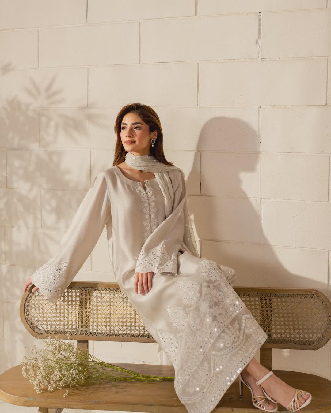 sachin and babi light blue dress Zara | Dresses | Zara Embroidered Yoke Floral Greenery Printed Mini Dress  New With Tags main image 1