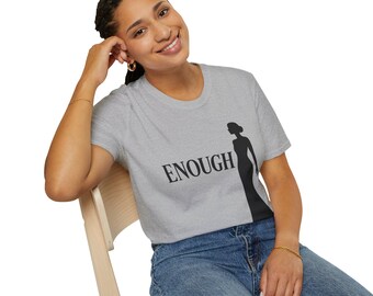 Camiseta con silueta ENOUGH / camiseta gráfica de empoderamiento