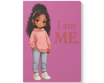 Diario de Afirmaciones para Adolescentes / Cuaderno de Amor Propio, Diario de Tapa Blanda Rosa