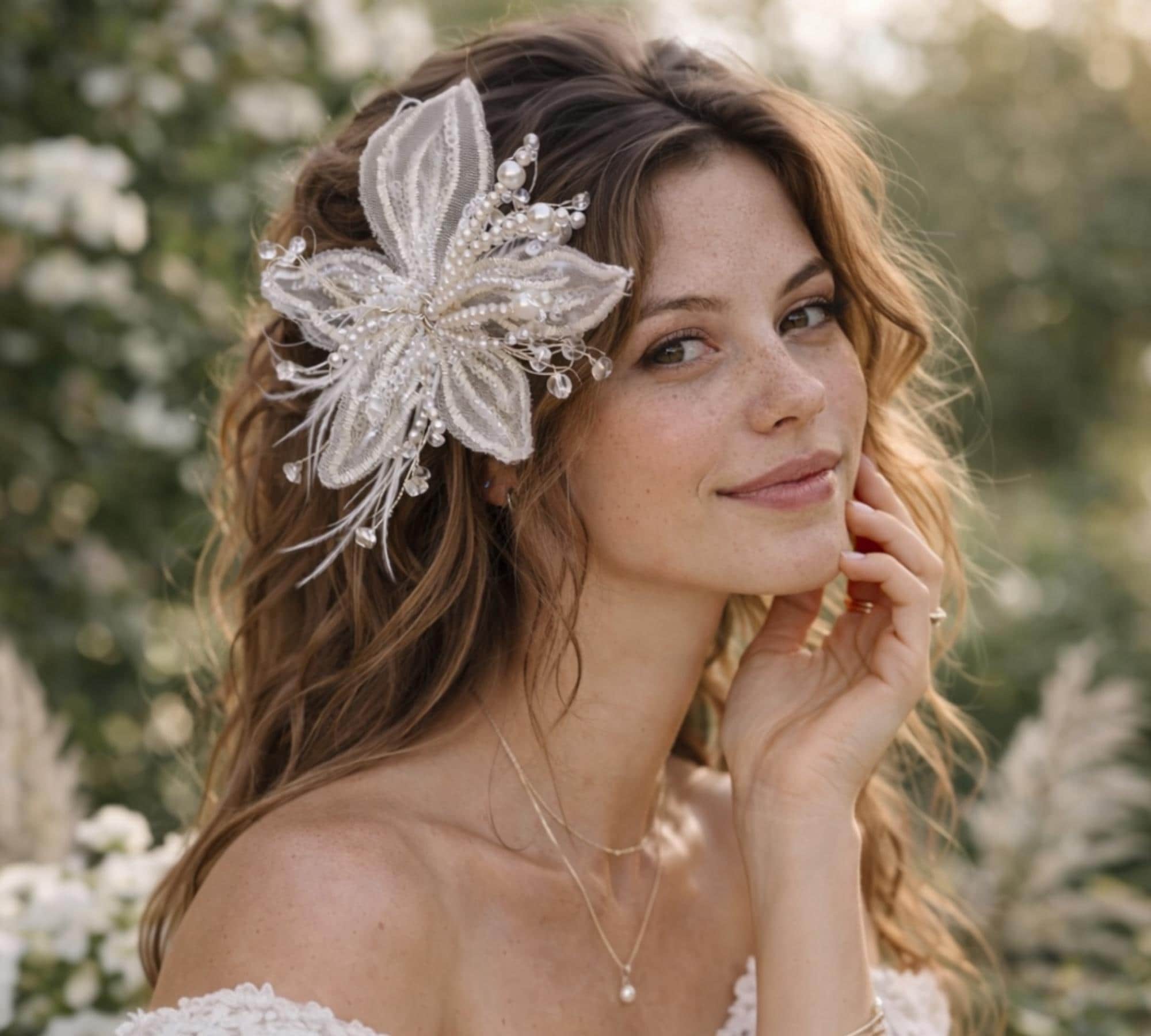 BRIDES & HAIRPINS NWT Eliana Crystal Sash Camilla Christine ELSA SASH Crystal Bridal Belt Art Deco  main image 3