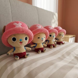 Chopper Plush Toy Set One Piece Tony Tony Chopper Stuffed Animal, Cute Anime Reindeer Plushies, Soft Kawaii Doll, Gift for Anime Fans & Kids
