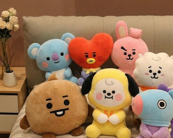 Kpop Style Plush Toy Set, Cute Cartoon Animal Plushies, Soft Kawaii Stuffed Animals 22cm, Colorful Idol Dolls Gift for Him, for Her