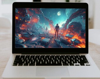 7 Fondos de Pantalla Futuristas de Robots para PC y Mac | Fondo de Escritorio para Computadora, Descarga Instantánea