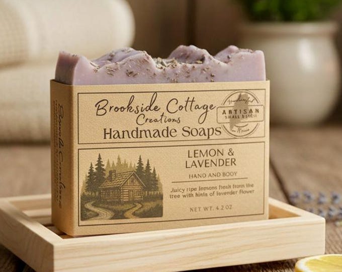 Handmade Lemon Lavender Soap Bar – Lemon Lavender | Artisan Maine Soap