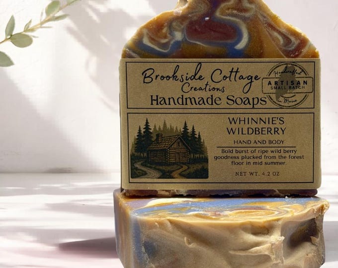 Handmade Wild Berry Soap Bar – Whinnie's Wildberry | Artisan Maine Soap