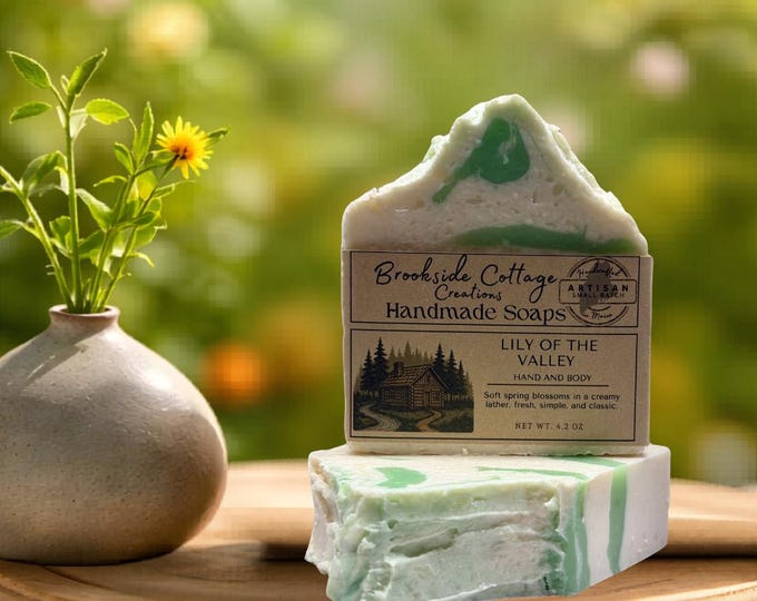 Handmade Lily of the Valley Soap Bar | Artisan Maine Soap