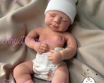 18 Inch Silicone Reborn Doll Pascale - Full Body Soft Solid Silicone Baby Girl - Open Mouth Newborn - Hand-Painted Lifelike Reborn Silicone
