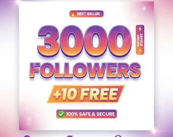 Oltre 3000 follower Instagram organici, 10 gratuiti, sicuri e senza perdite (consegna rapida).