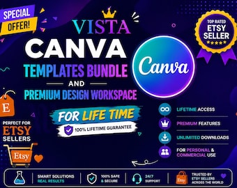 Canva Pro Lifetime Access | Instant Delivery | 1M+ Premium Assets & 400K+ Templates | Digital Download