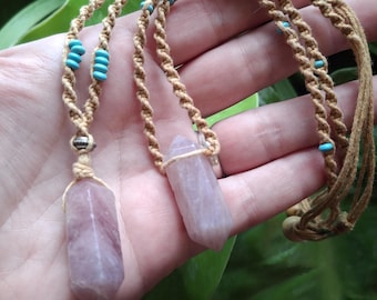 Zelfliefde Compasion Rozenkwarts Hennepketting
