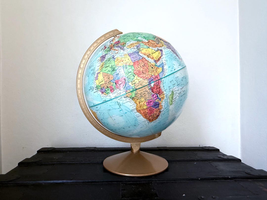 Vintage Replogle Colorful Globe World Vision Series Made in USA - Etsy
