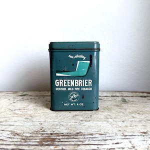 Green Tobacco Tin