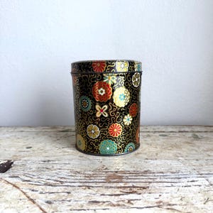 Vintage Cherrydale Farms Cashew Butter Crunch Tin – Floral Cookie Storage Canister