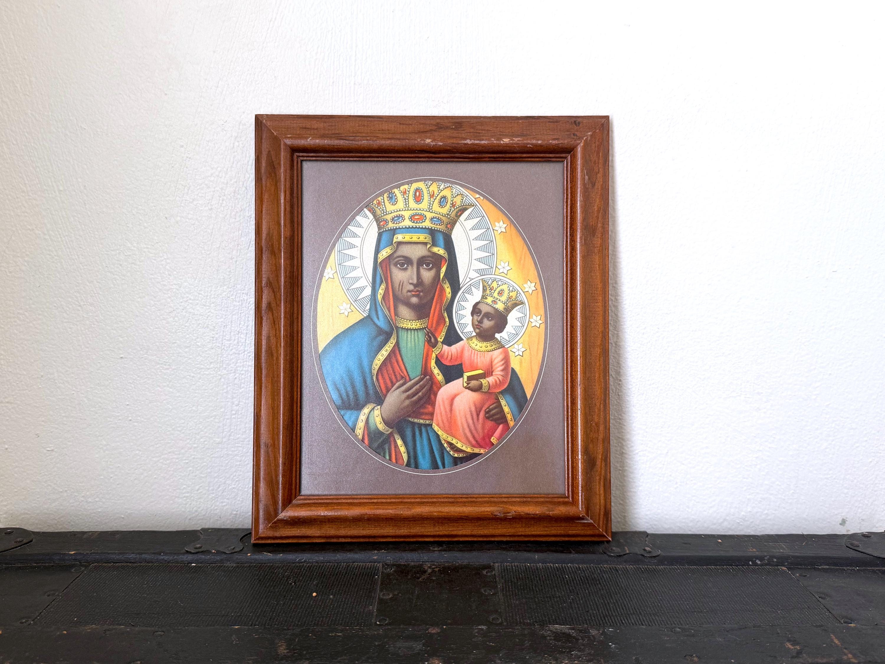 Erzulie Dantor Framed Art, Protector of Women & Children, Haitian Vodoo Spirit Print