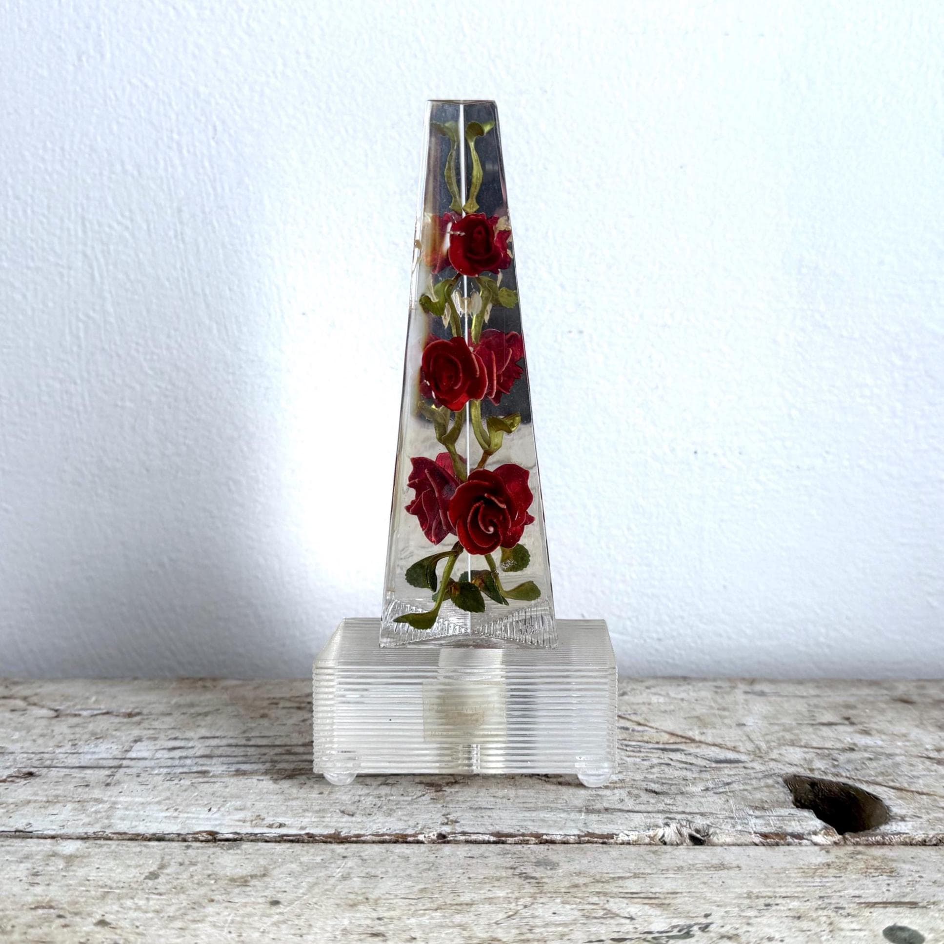 アンティークルーサイト バラの彫刻置物 アンティークルーサイト バラ