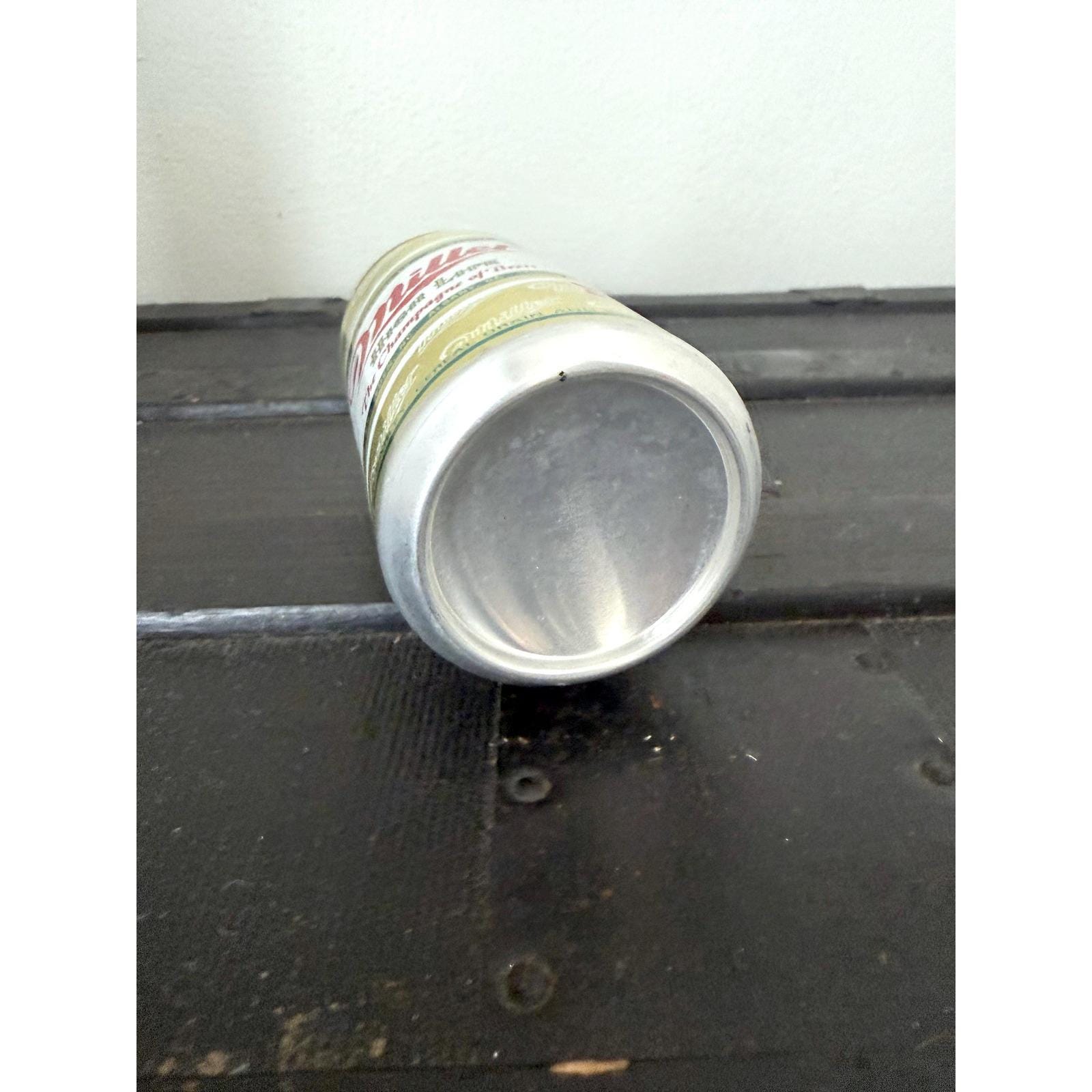 ビンテージ ミラー ハイライフ ビール缶型コインバンク アルミ製貯金箱