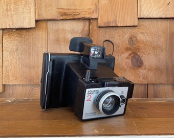Appareil Photo Ancien Polaroid Square Shooter 2, Français, Vintage