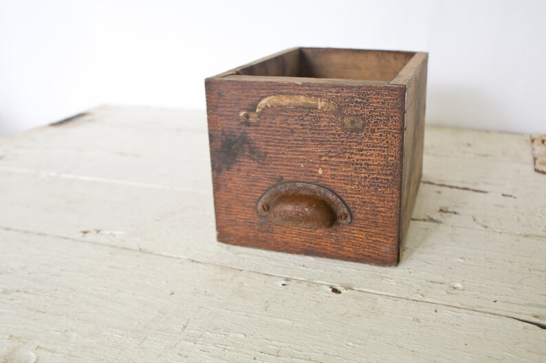 Vintage Sewing Drawer Small Storage Box Plant Holder Planter Etsy