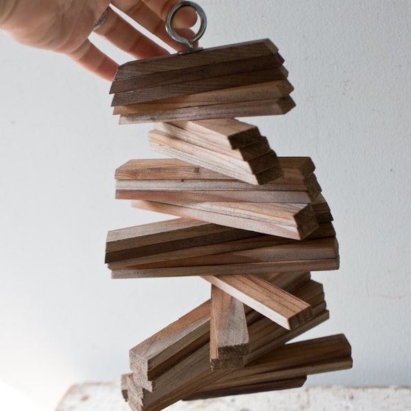 Wood Wind Decor Vintage Wooden Spiral Decor Boho Outdoor Decor