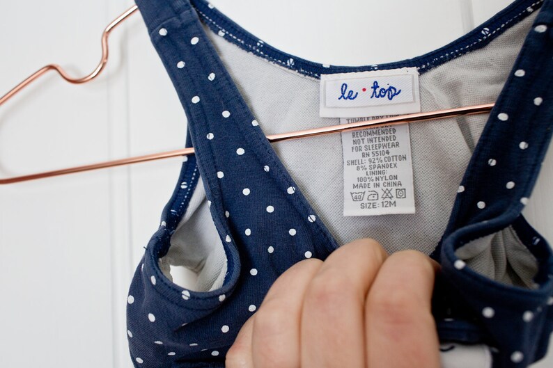 Months Ducks Vintage Duck Blue Polkadot Swimsuit Swim Suit Cotton Baby Girl Set Bathing Suit Size 12
