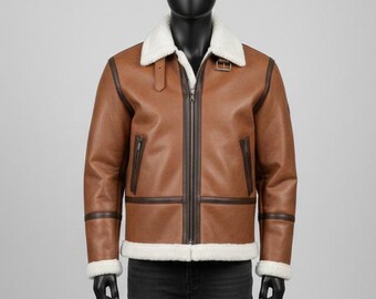 Abrigo de lujo de Alcantara con capucha de piel de zorro - Chaqueta de invierno marrón