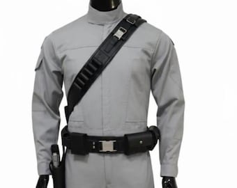 Traje de vuelo gris imperial / Disfraz de cosplay inspirado en Star Wars / Traje de piloto del Imperio Galáctico