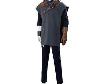 Costume da cosplay ispirato a Jedi Survivor / Costume da poncho in stile Cal / Costume ispirato a Star Wars / Cosplay fatto a mano personalizzato / Tunica, pantaloni
