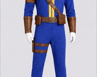 Custom Vault Dweller Suit - Fallout Cosplay Jumpsuit - Personalized Vault Number - Wasteland Wanderer Costume