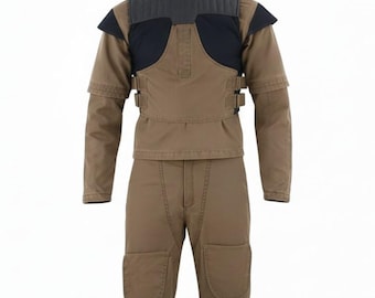 Costume Mandaloriano unico ispirato a Star Wars / Perfetto per fan e cosplayer / Perfetto per progetti Mandaloriani / Realizzato su misura in 3 pezzi