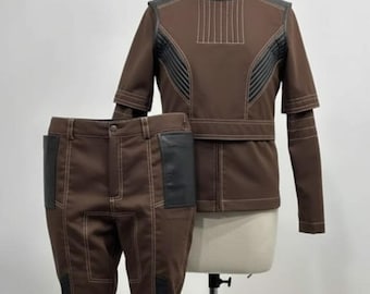 Costume cosplay ispirato a Bo-Katan, tuta da volo e armatura da donna, sottotuta, abito personalizzato fatto a mano