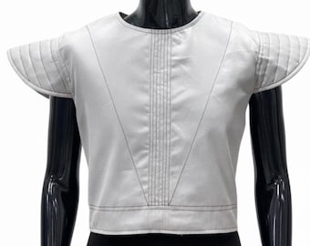 Chaleco antibalas mandaloriano con sello de cuello y armadura de cazarrecompensas de color personalizado para disfraz de Star Wars.