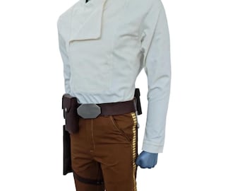 Disfraz de Han Solo para cosplay - Réplica hecha a mano, estilo Una Nueva Esperanza
