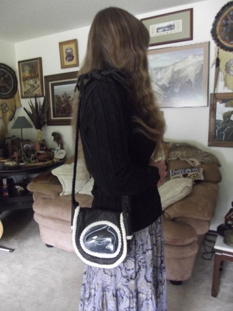 The Orca is purse is made from buffalo skin and has soft Etsy