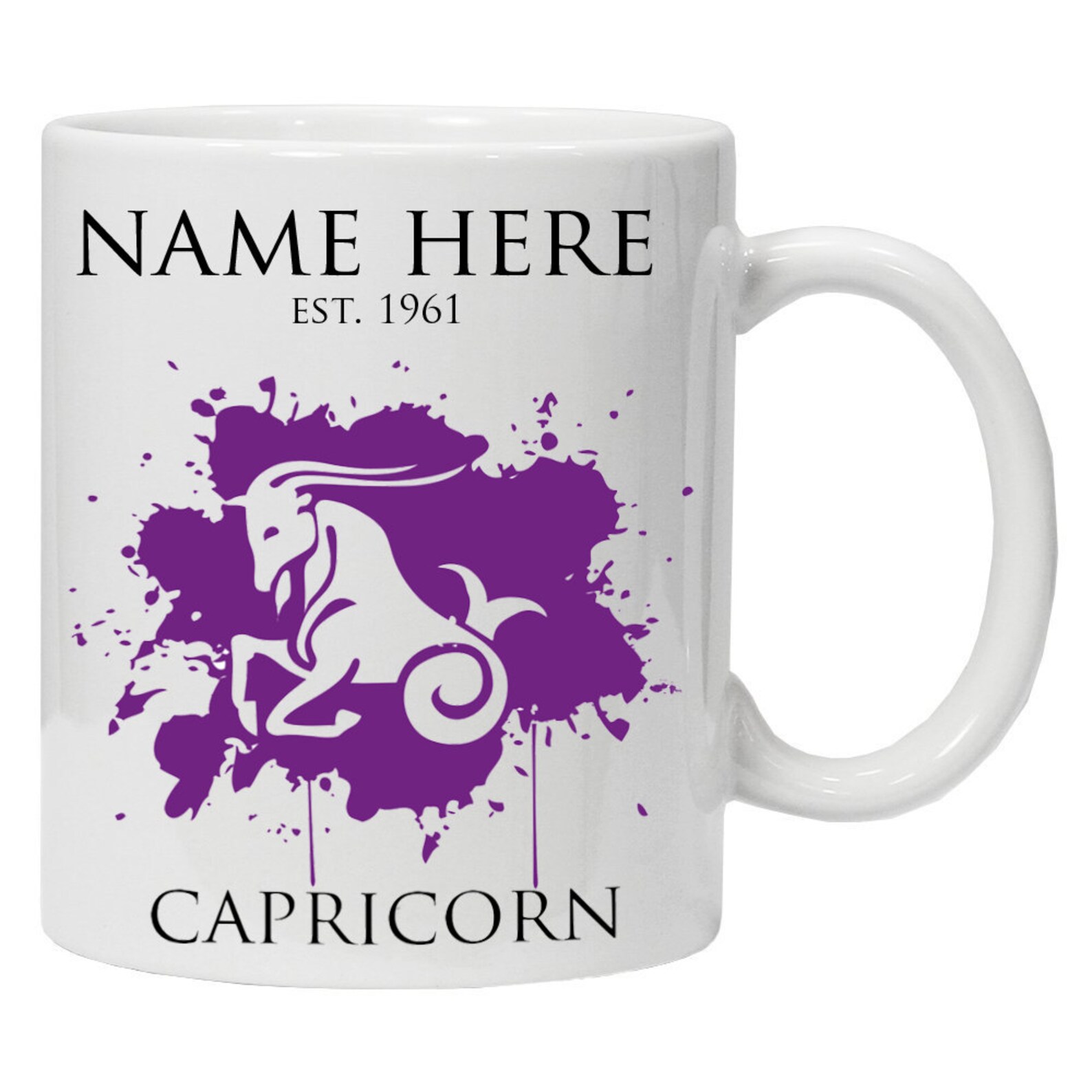 Personalised Zodiac Mug/cup All 12 Star Signs Available. 11oz Etsy