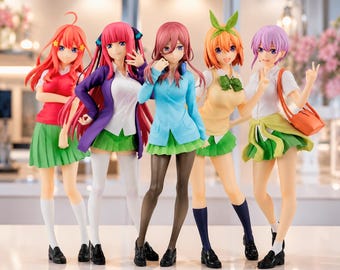 The Quintessential Quintuplets Action Figure, Miku Nakano Anime Figurine, Gift for Fans