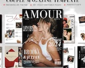 Couple Magazine Template | Anniversary, Engagement & Valentine’s Day | Canva Editable Gift