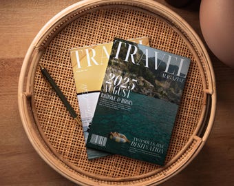 Modello Canva per rivista di viaggi / Album fotografico modificabile