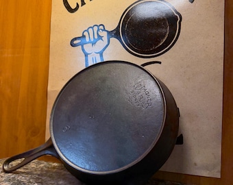 No8 Wagner ware skillet with heat ring great shape!!