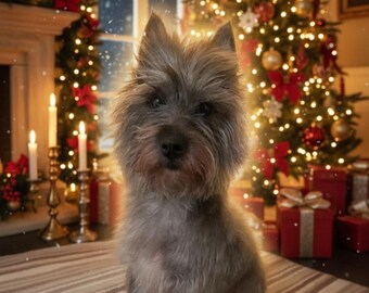 Classic Glow Pet Portrait — Digital Download