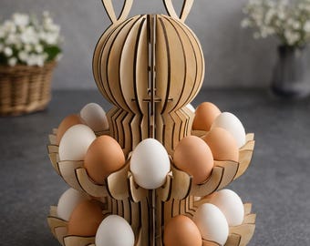 Porta huevos de conejito de Pascua