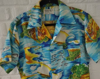 Hawaiian shirt Mens 70s