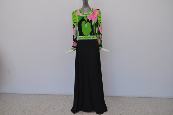 1970s Leonard maxi dress