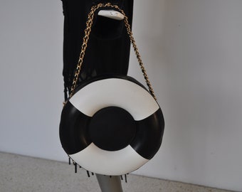 Abstract unusual round purse unused from the 2000