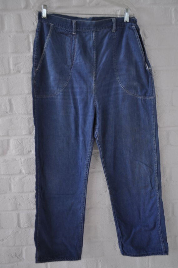 Mens vintage denim jeans circa 1950s - image 2