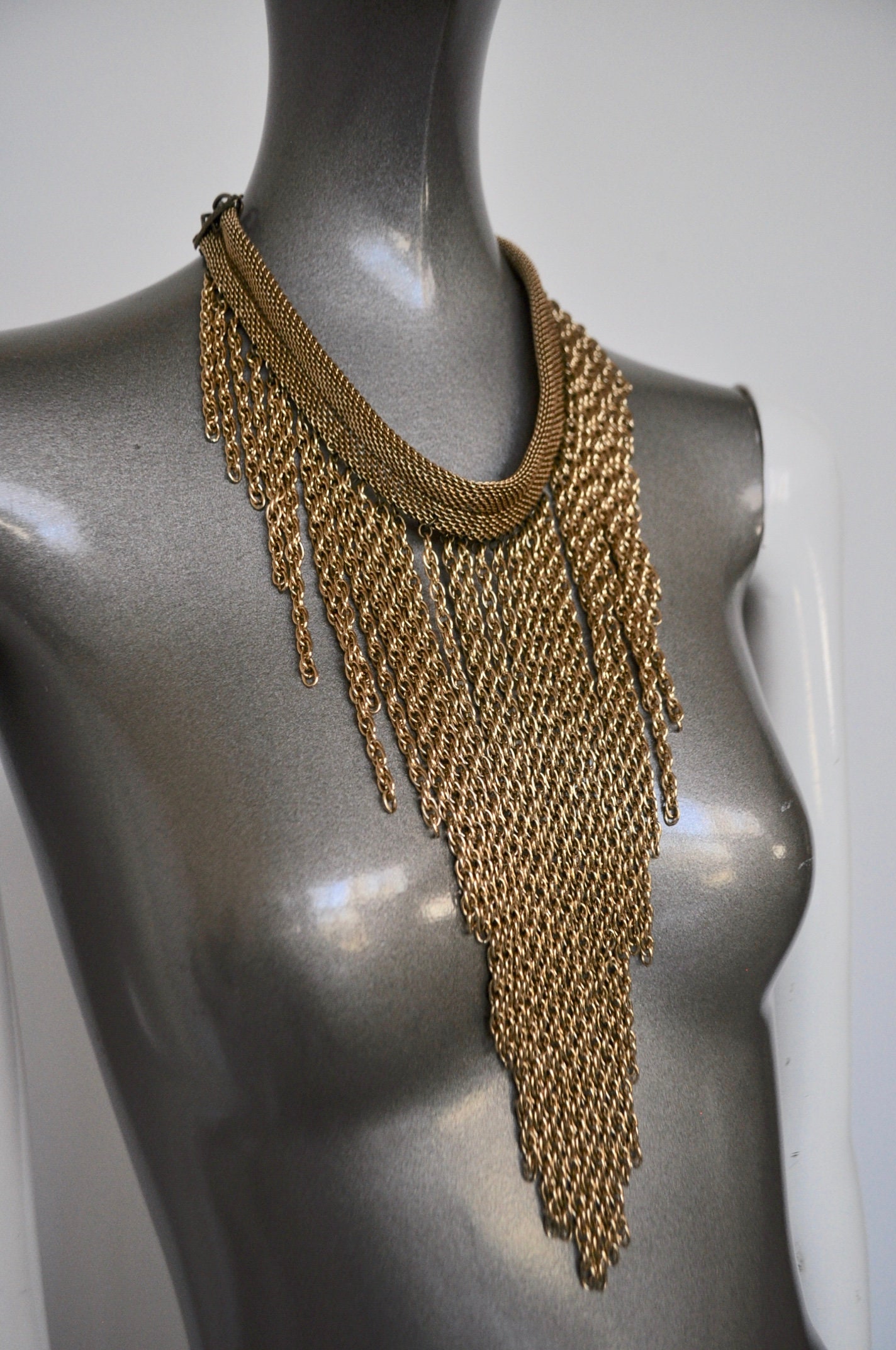 Multistrand opulent necklace 70s | Etsy